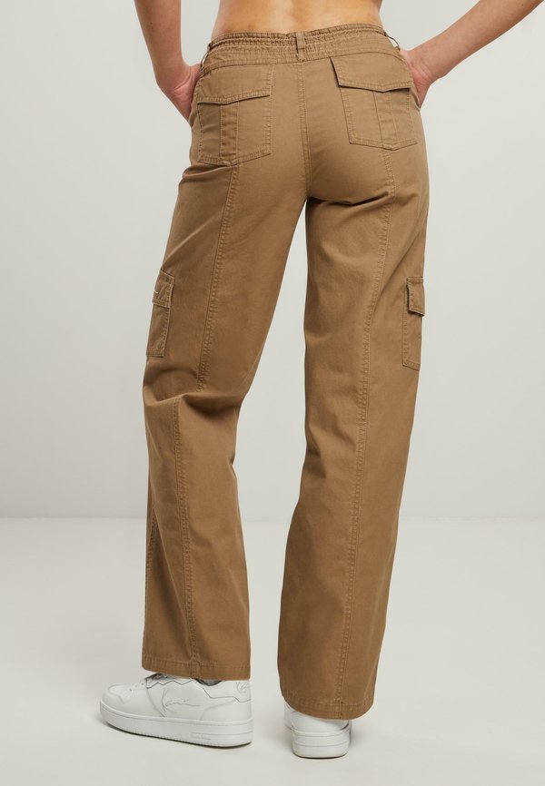 SIGNATURE STRAIGHT LEG - Cargohose - darksand