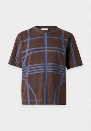 CRAIG GREEN, FLATLOCK - T-shirt imprimé - brown/navy