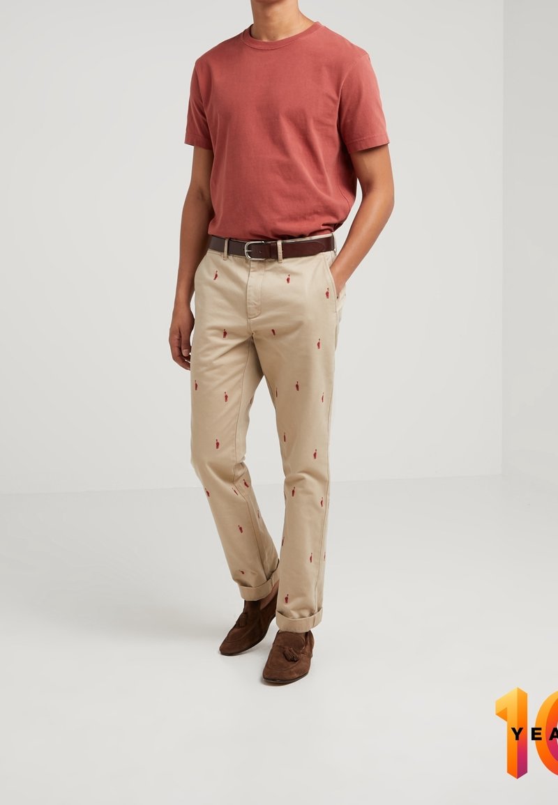 T-shirt J Crew Rouge Vif - Broderie Ancre - Taille M - Neuf Jamais Porté (sans étiquette)
