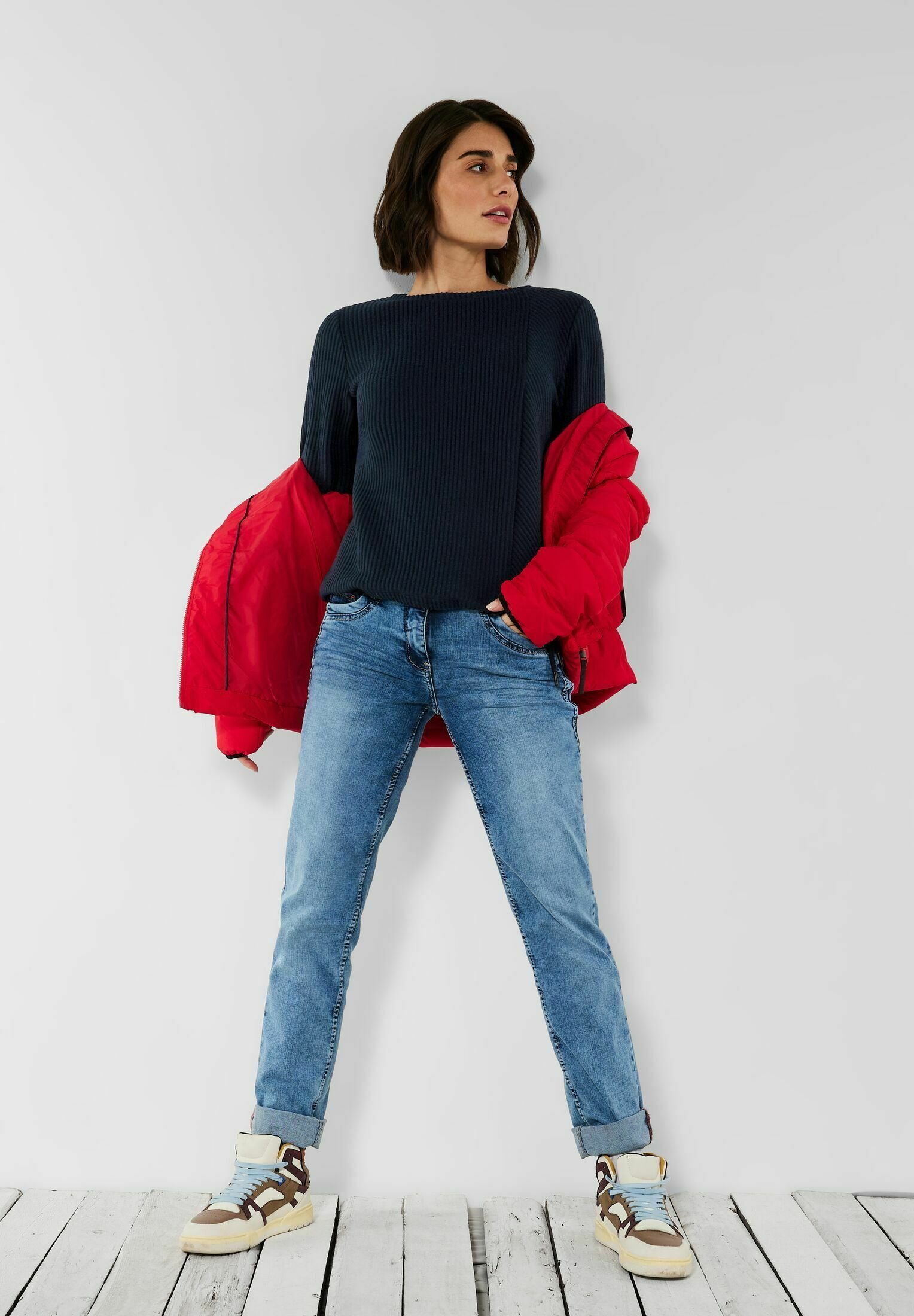 Cecil MIT STRUKTUR - Trui - blau/donkerblauw - Zalando.nl