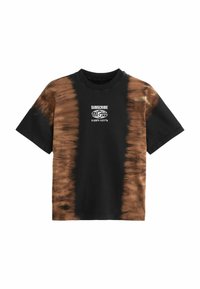 Next SHORT SLEEVE SUBSCRIBE GRAPHIC REGULAR FIT - Apdrukāts T-krekls - black tie dye