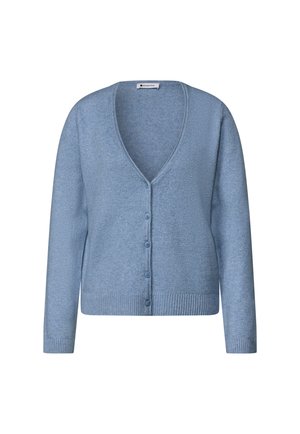Street One, CADIGAN MIT V-NECK UND KNOPFLEISTE - Cardigan - northern blue mel.