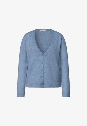 Street One, CADIGAN MIT V-NECK UND KNOPFLEISTE - Vest - northern blue mel.