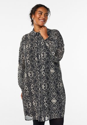 LANGE SCHLANGENPRINT - Tunika - grey snake aop