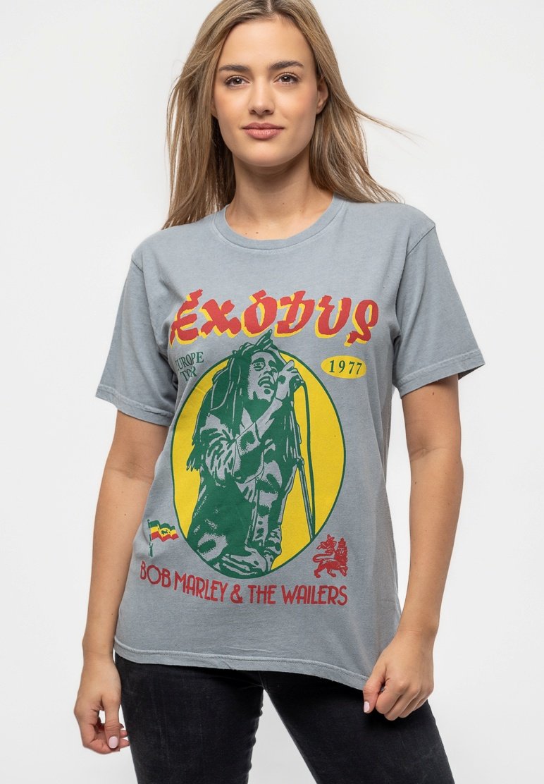 Paradiso Clothing BOB MARLEY EXODUS  - Print T-shirt - grey