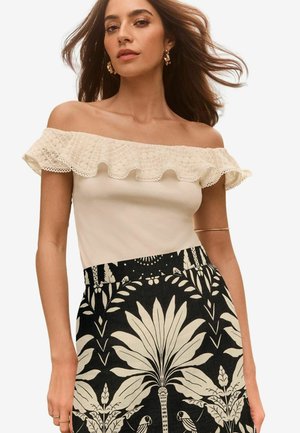 RUFFLE BARDOT - Blúz - white