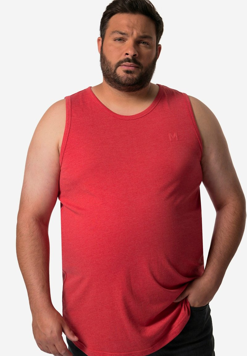 Men Plus RUNDHALS - Top - red