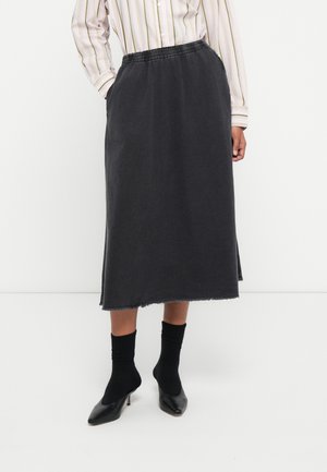 JAZY - Falda vaquera - black
