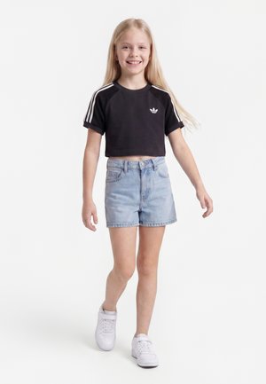 adidas Originals STRIPE TEE JUNIOR - Osnovna majica kratkih rukava - black
