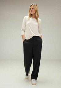 Street One SEIDEN LOOK - Langarmshirt - weiß