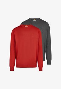 Ikke valgt, rot/dunkelgrau