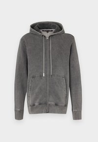 WASH ZIP HOODY UNISEX - Felpa con zip - concrete