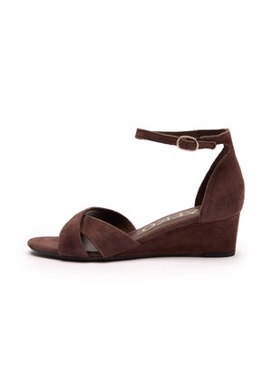 RYŁKO, Wedge sandals - brown