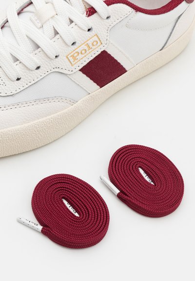Polo Ralph Lauren COURT STRIPED - Tenisice - white/red carpet
