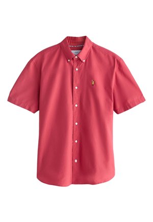 Next, REGULAR FIT - LIGHT WEIGHT OXFORD SHORT SLEEVE SHIRTS  . - Camicia - red/pink embroidered