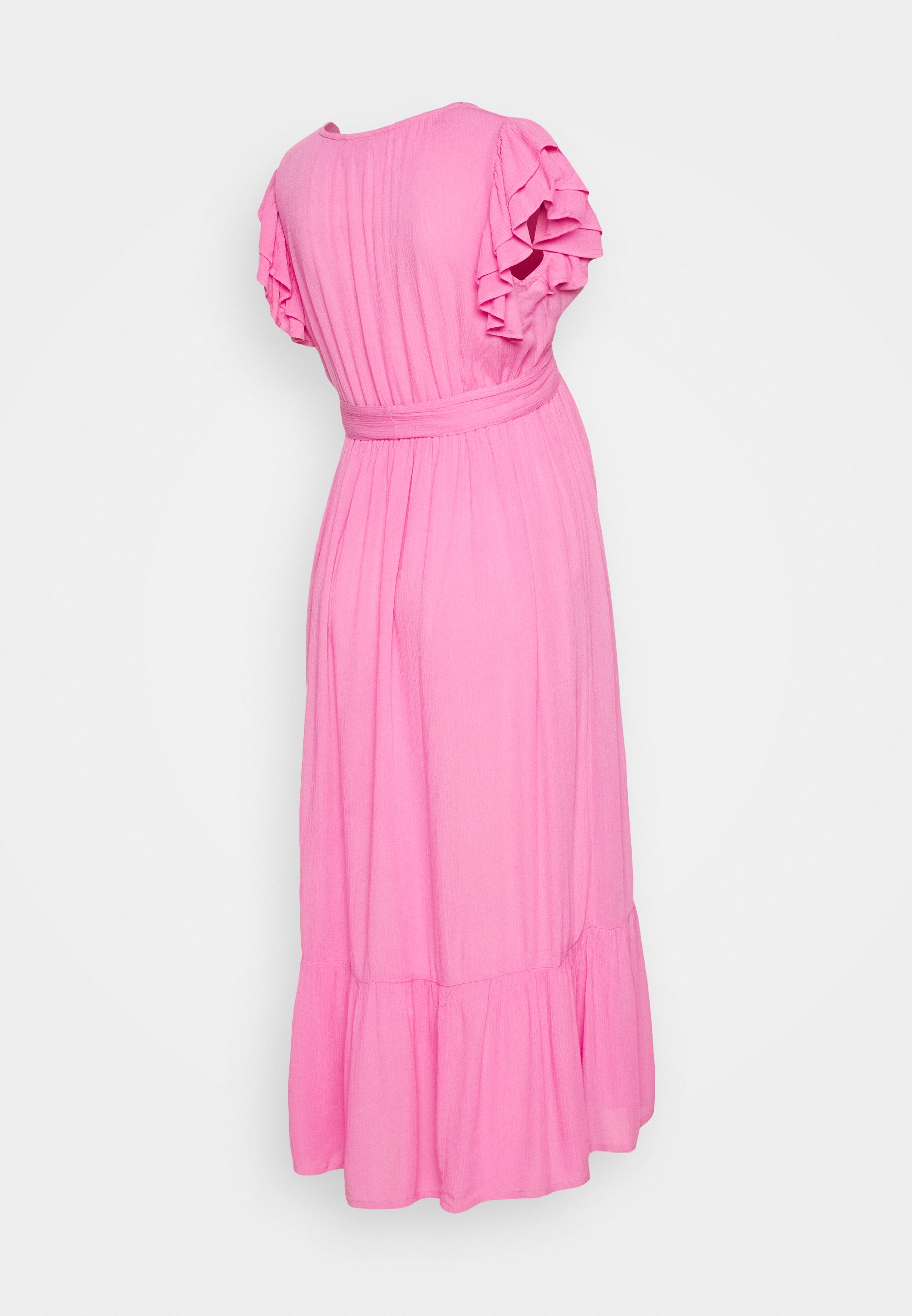 fuchsia midi dress
