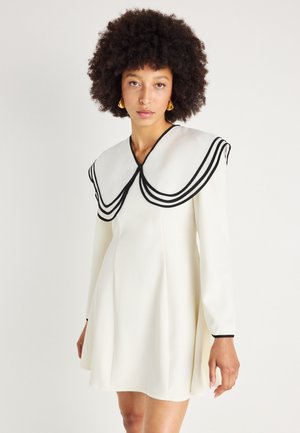 COLLAR MINI DRESS - Denné šaty - ivory