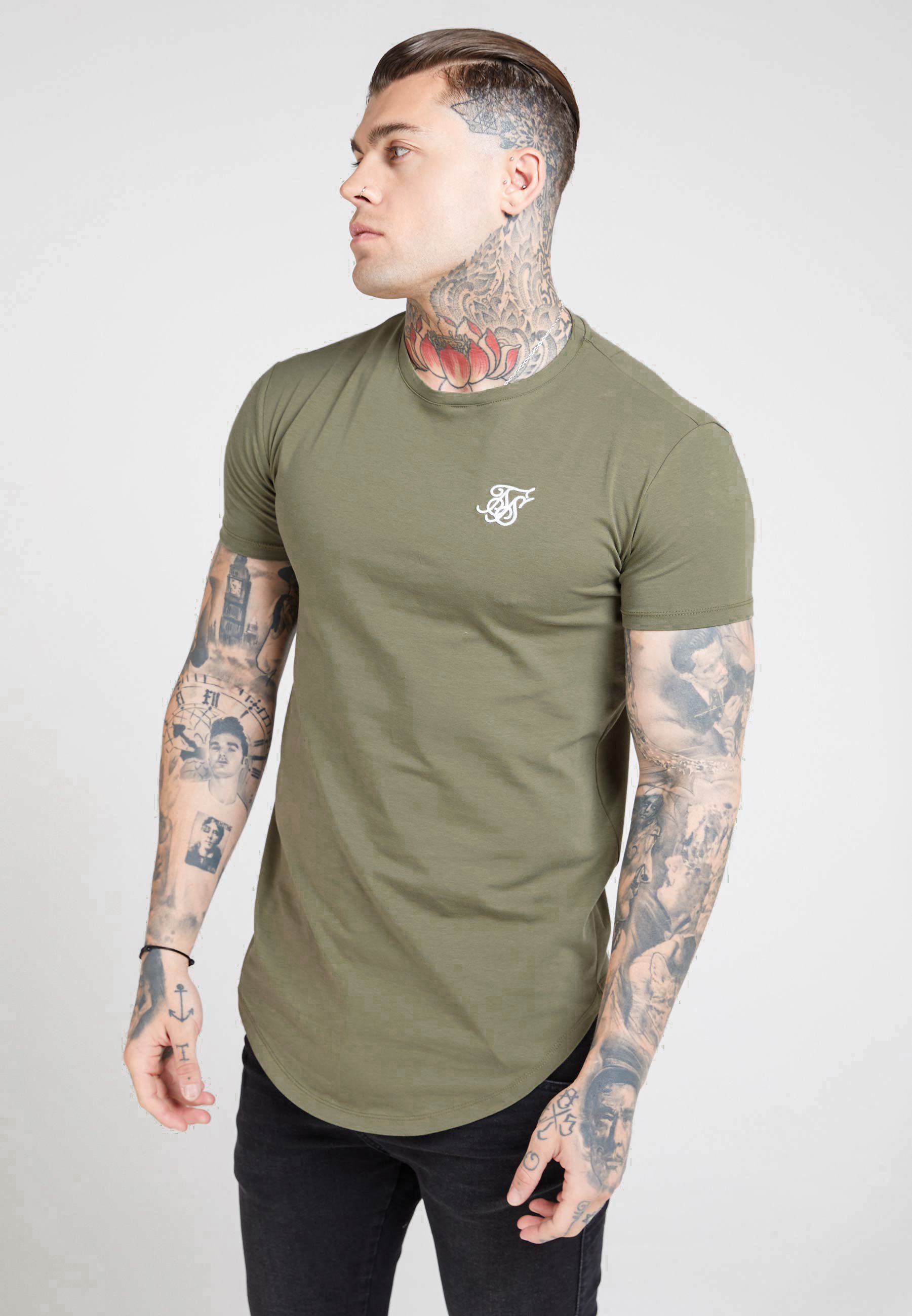 SIKSILK Camiseta básica - khaki/caqui - Zalando.es