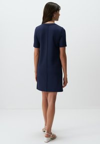 Jimmy Key SHORT SLEEVE CREW NECK BASIC MINI - Jerseykleid - dark blue