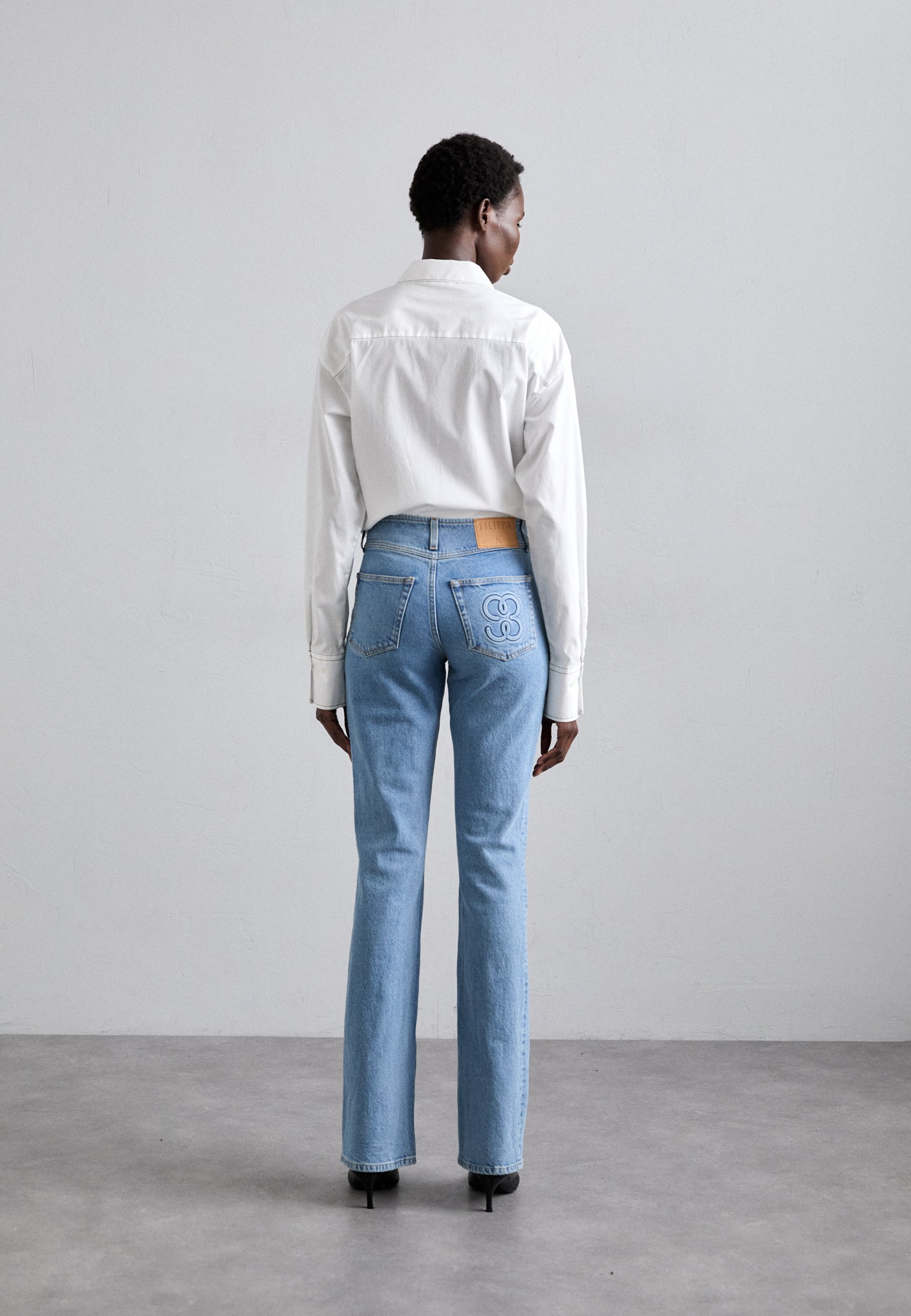 Filippa K Bootcut jeans - washed mid/light blue - Zalando.co.uk