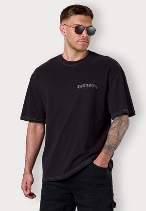 LOOP OVERSIZED - Basic T-shirt - black