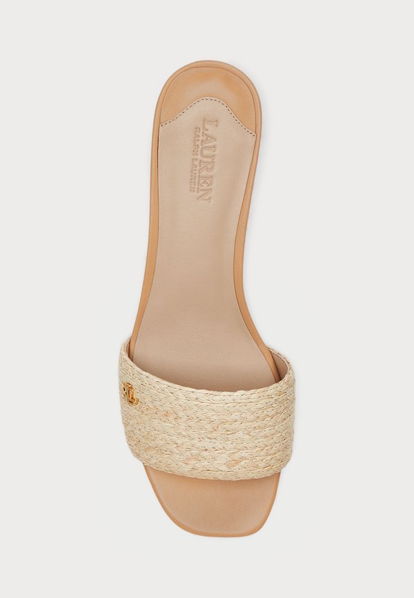 BRAIDED RAFFIA SANDAL - Mules - beige2