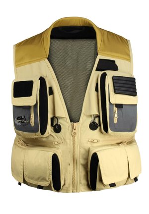 HERREN ANGLERWESTE - Waistcoat - khaki