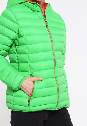Bunda z prachového peří - dark green