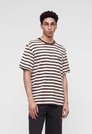 Dickies, STRIPE TEE - Print T-shirt - chocolate brown