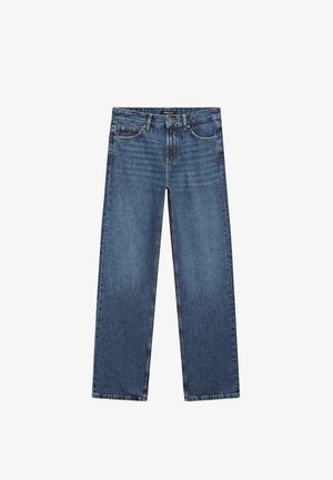 Massimo Dutti MID-RISE STRAIGHT-LEG - Straight leg jeans - blue
