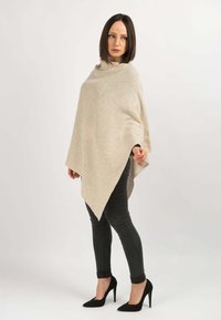 Dalle Piane Cashmere PONCHO - Cape - beige