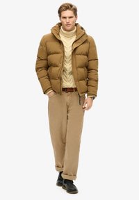 Superdry & Co EVEREST HOODED PUFFER - Winterjas - kangaroo brown
