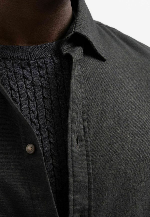 SLIMOWEN-BRUSHED NOOS - Shirt - forest night3