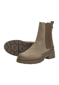 Red-Rag CHELSEA - Enkellaarsjes met plateauzool - taupe