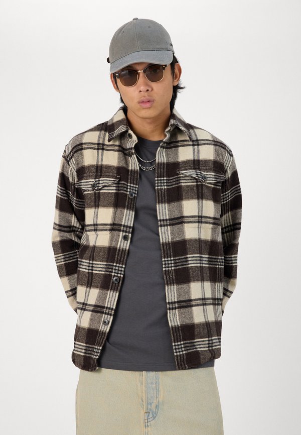 SLHLOOSEALP O NECK TEE - Print T-shirt - asphalt2