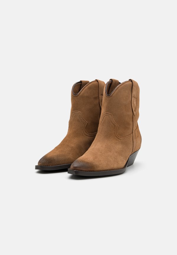 JASMIN - Cowboy/biker ankle boot - taupe3