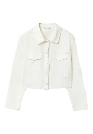 CAPOSPALLA APPLICAZIONI - Veste en jean - var bianco lana