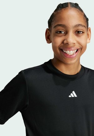 TRAINING ESSENTIAL JUNIOR UNISEX - T-Shirt print - black white