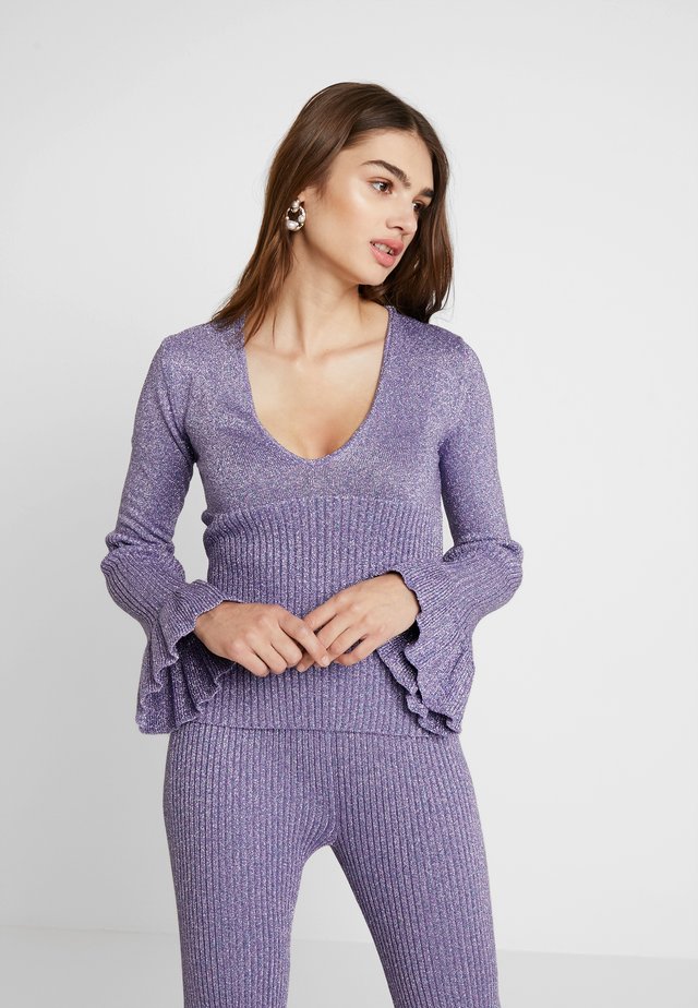 LOVE - Strikpullover /Striktrøjer - lavender