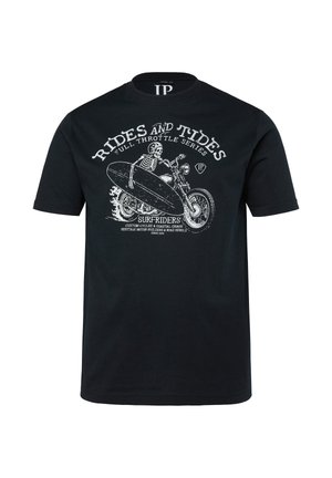JP1880, T-SHIRT, SHORT SLEEVE, CHEST PRINT, UP TO 8XL - Print T-shirt - black