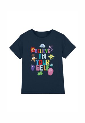 Disney INSIDE OUT BELIEVE IN YOURSELF - Print T-shirt - dark blue