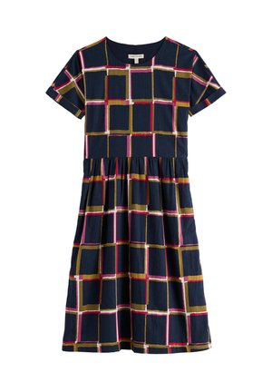 Seasalt Cornwall, SEASALT CORNWALL BROUSE DRESS - Päevakleit - navy - window panes maritime rosa