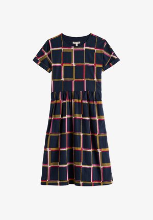 Seasalt Cornwall, SEASALT CORNWALL BROUSE DRESS - Päevakleit - navy - window panes maritime rosa