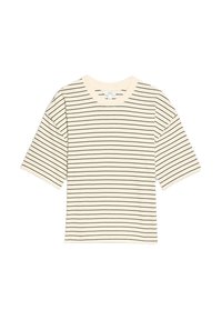 STRIPED BOXY - Camiseta estampada - natural mix