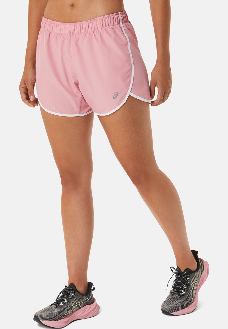 asics pink shorts