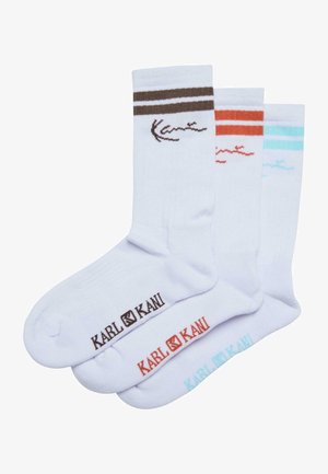 Karl Kani STRIPED 3 PACK - Sukat - black red light blue