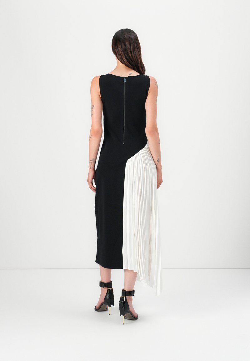 ted baker black and white dress Ted Baker ELIYZZA Button Up Midi Dress With Tie Cuffs, White