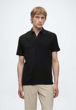 Marc O'Polo SIDE SLITS POLO - Polo - black