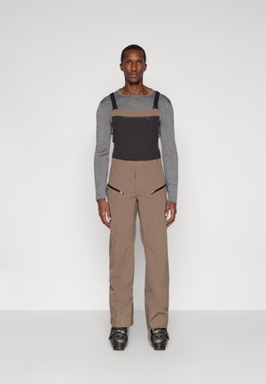 SNOWDRIFTER BIBS - Pantaloni de schi - marlow brown