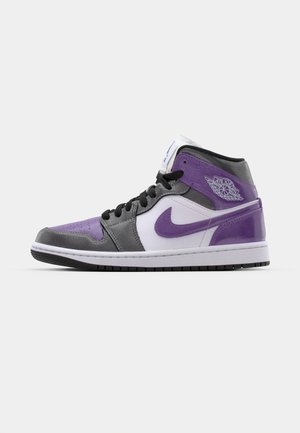 Jordan AIR JORDAN 1 MID SE - Sneakers high - white/grape ice/black